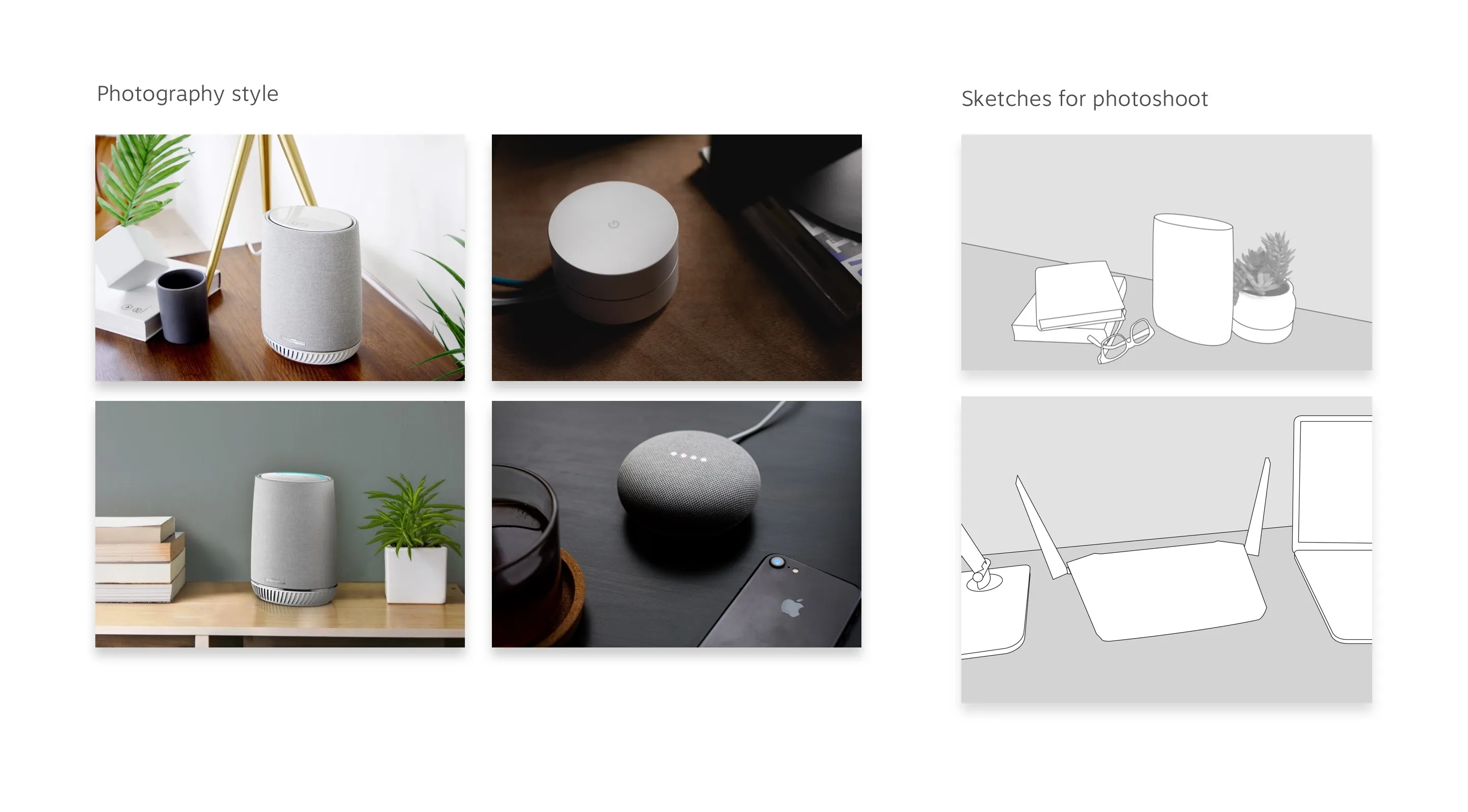 Cable product photography and art direction concepts