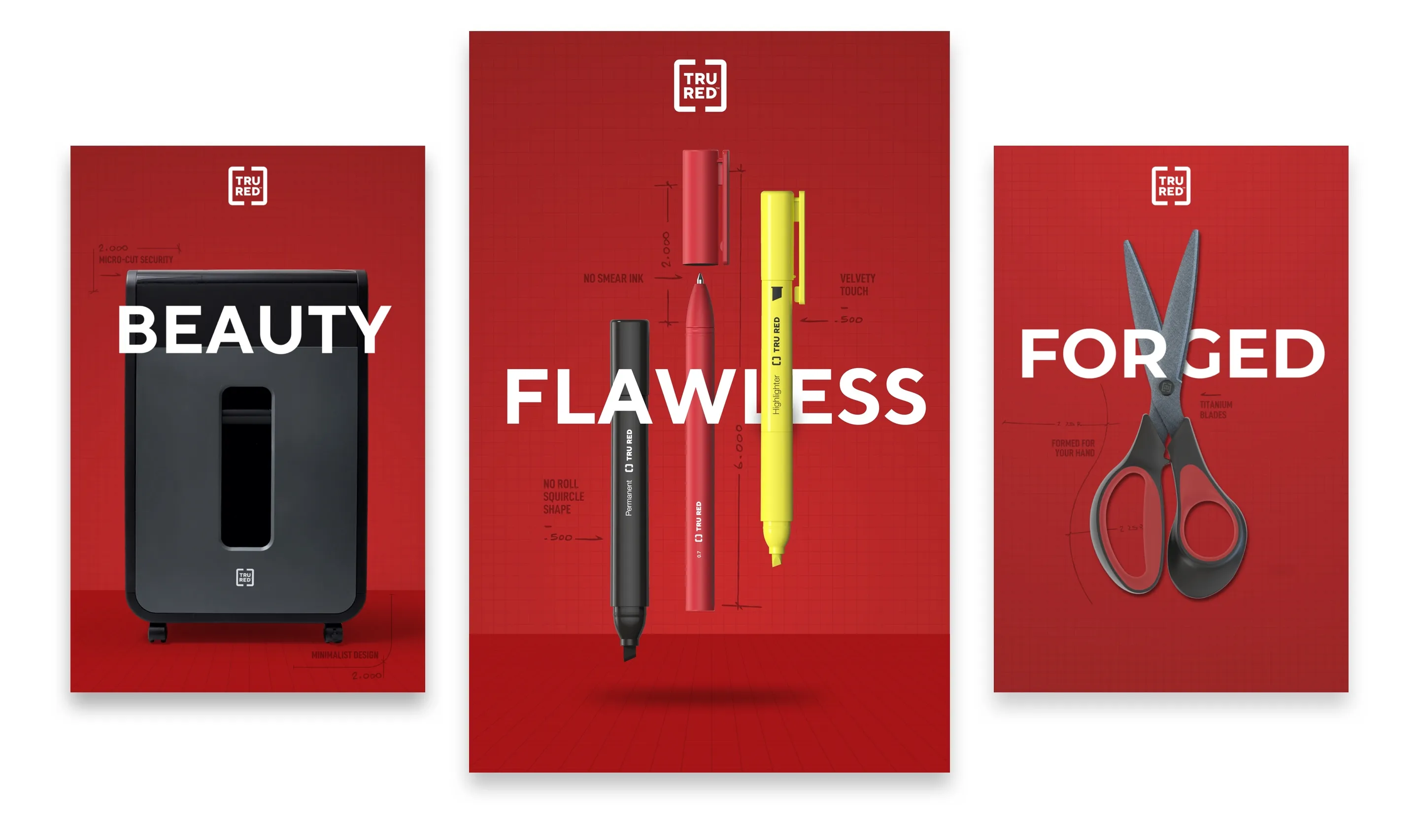 Selected TRU RED campaign design