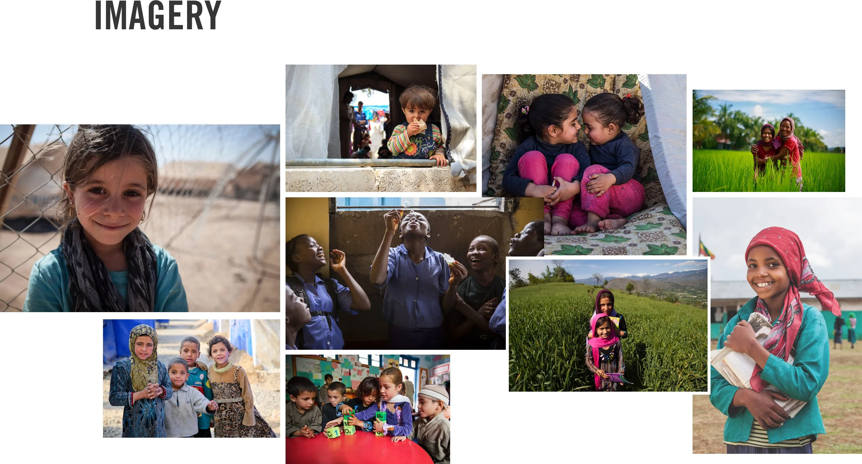 Photography used in the Save the Children campaign